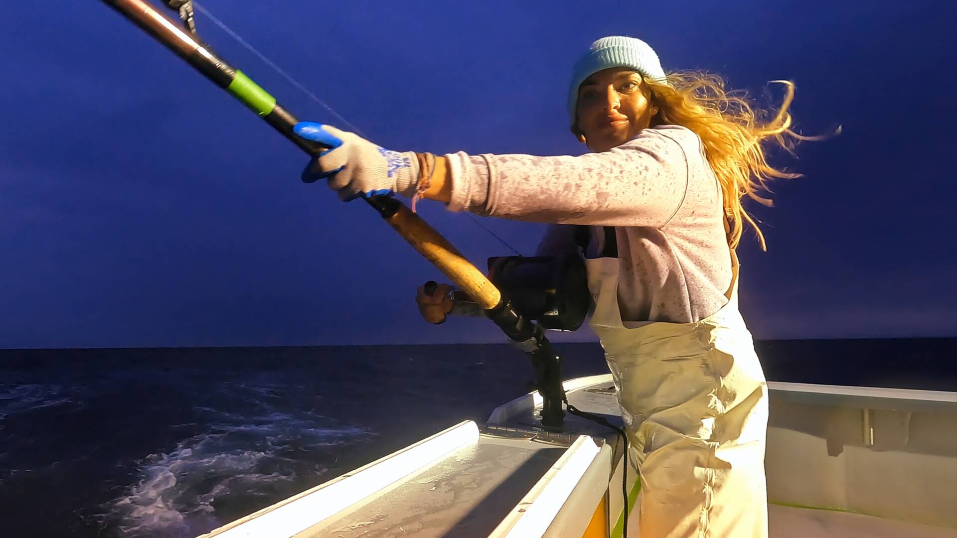 Pesca extrema: Dieciséis horas de fondo fangoso