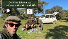 Certeros ballesteros: Palomas a cimbel con el 410